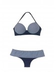 Bikini Azul Marino con rayas